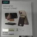 ESR Geo for MagSafe Wallet w Full Find My Functionality, 5 Card Holder, RFID Blocking, Adjustable Stand, Magnetic Wallet for iPhone 17e/17/16/15/14/13/12 Series, Not for 13/12 mini, Black Carbon Fiber