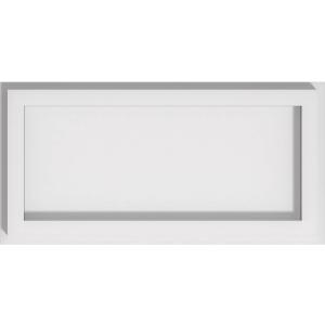 Ekena Millwork CMP12X6RE Rectangle Architectural Grade PVC Contemporary Urethane Ceiling Medallions 12"W x 6"H x 4"C x 1"P