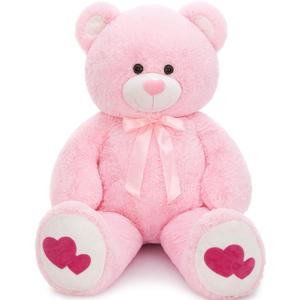 MaoGoLan Giant Pink Teddy Bear Stuffed Animal, 4ft Teddy Bear Plush