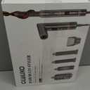 Hair Dryer Brush Hair Styler: 5 in 1 Air Styling & Drying System, 110,000 RPM Auto Air Wrap Hot Air Brush Set for Fast Drying, Curling Volumizing Smoothing&Styling, Detachable Oval Brush, Concentrator (Gray)