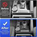 Car Central Control Gear Shift Panel Trim Cover for Toyota Tacoma 2024 2025 2026 and Toyota 4Runner 2025 2026 Auto Interior Decorations Accessories Carbon Fiber Style Center Console Protection