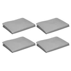 AmazonCommercial Waterproof Patio Table Covers,74 x 47 x 27.5 inches, Grey,4-Pack