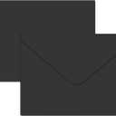 A7 Envelopes 100 Pack Black Envelopes 5x7 V Flap Invitation Envelopes, Perfect for 5x7 Photo,5X7 Cards, Invitation, Wedding, Announcements, Baby Shower-5.25" x 7.25" (Black)