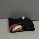 Christmas Bigfoot with Cat and Lights Santa Hat Funny Xmas TShirt XL