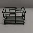 HYRIXDIRECT Toothbrush Holders for Bathrooms Stainless Steel Rustproof Electric Toothbrush Holder Toothpaste Organizer Tooth Brush Storage Stand (Large, Black-01)