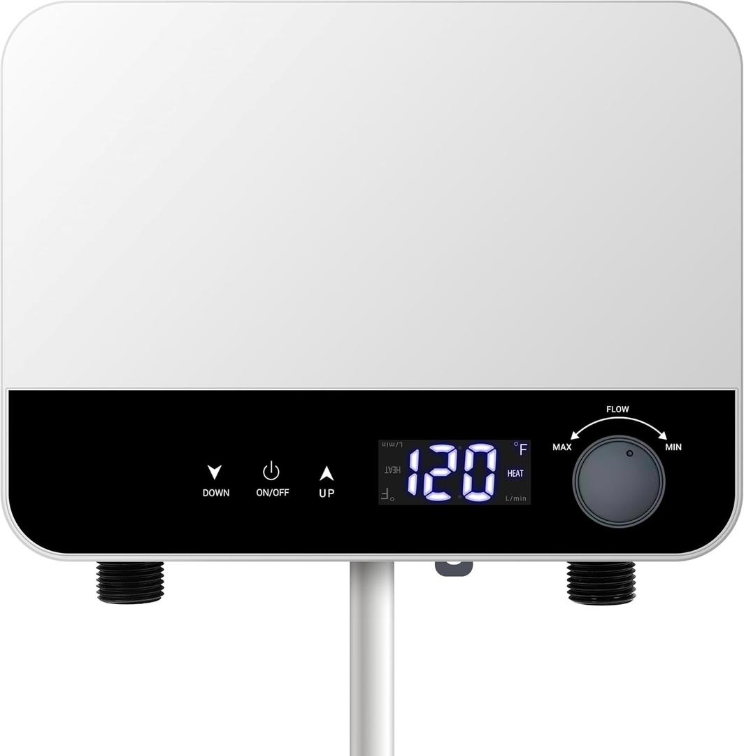 HBOKIT-Tankless water heater electric 110v tankless hot water instant portable hot water heater under sink hot water heaters for RV Kitchen