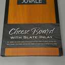 Juvale Wooden Cheese Charcuterie Board with Slate Inlay, 4-Piece Knife Set, 3 Signs (14 x 11 In, 9 Pieces)