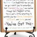 Inspirational Quotes Encouragement Gifts for Warrior Cancer Fighter Best Friends Get Well Soon Gifts Table Centerpieces Inspirational Desk Decor - A03