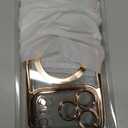 Glitter for iPhone 17 Pro Case with Eye-catching Integrated Lens Protection, [Sparkly Bling Back Panel] [Seamless Work with Magsafe] Cute Women Girly Magnetic Case for iPhone 17 Pro Desert Titanium