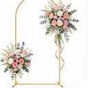 Metal Arch Backdrop Stand for Wedding, Parties, Birthday, Baby Shower, Graduation, Bridal Shower, Garden, Floral, Balloon Decoration (6.6FT)