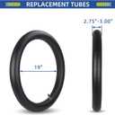 GICOOL 2.75/3.00-19” (70/100-19) Dirt Bike Replacement Inner Tubes, 2 Pack with TR4 Valve Stem, Fits for Motorcycle, Dirt Bike, Pit Bike and More