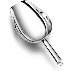 TeamFar Ice Scoop 24 oz, Stainless Steel Big Large Scoop, for Sweet Food Popcorn Flour, Healthy & Heavy Duty - Dishwasher Safe