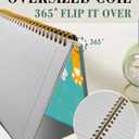 2 x Spiral Journal Notebook,A5 Hardcover Lined Journals for Women Girl 6 x 8.3 in,120 Pages Thick Paper,Cute College Ruled Writing Notebook for Gifts Office Work School(Cute Cat Claw)