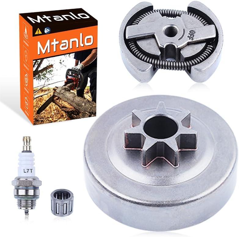 High-Per For mance Replacement Parts For Poulan 1950 2050 2150 2250 2375 2550 & For Craftsman Chainsaw: Includes OEM Spark Plug & Clutch Components