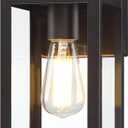 Dusk to Dawn Outdoor Wall Lantern, Photocell Sensor Wall Sconce as Porch Lighting Fixture, E26 Medium Base, Metal Housing Plus Glass, Bulbs not Included, Oil Rubbed Bronze Finish, 1-Pack