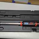 Leolee 1/2-Inch Drive Digital Torque Wrench with Angle, 7.38-147.5 Ft-Lb/10-200 Nm Electronic Torque Wrench with Preset Value, Data Storage, Buzzer, LED Flash Notification for Motorcycle, Car