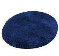 Reyox Plush Shaggy Bath Rug, Contour Mat and Toilet Lid Cover, Soft Microfiber Non Slip Bathroom Rugs Navy Blue Lid Cover
 2 pcs 24'