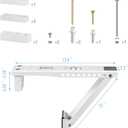 HOXHA Window AC Bracket, Universal Window Air Conditioner Support Bracket, Window AC Mount, Air Conditioner Holder for Hung Windows, Support Up to 85 lbs