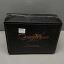 downluxe Goose Feather and Down Pillows - Hotel Collection Feather Pillows Set of 2 for Back, Stomach or Side Sleepers, King Size (20"x36") (Classic Horizontal Stripes)