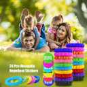 40 Pack Mosquito Repellent Bracelets, Individually Wrapped DEET-Free Insect & Bug Repellent Wrist Bands for Kids & Adults Outdoor Camping Fishing Traveling