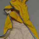 Lukovee Dog Raincoat, Adjustable Dog Rain Jacket with Clear Hooded Double Layer for Large Medium Small Dogs Puppies, Waterproof Rain Coat Poncho with Reflective Storage Pocket & Rim (Yellow,M)