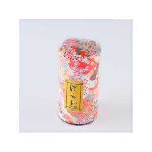 Japanese Pokkan Coffee Spice Tea Tin Canister Washi Paper Storage with Lid 7.05 oz Capacity (Ai Ichimatsu/L)