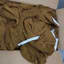 Jieqier Folding Chair Covers Brown, Spandex Chair Slipcovers 12 PCS, Universal Fitted Chair Slipcovers for Wedding, Party, Banquet, Holidays, Celebration