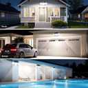 WdtPro Solar Lights Outdoor Motion Sensor, 3500LM Bright Solar Flood Lights Outdoor, Adjustable & Upgrade Glass Panel, Wireless LED Solar Powered Security Spot Lights Waterproof for Yard-2Pack, White