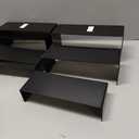 ihomecooker 6 Pc Metal Display Risers Showcase for Shoe Risers Retail Stand Cupcake Stand Dessert Stand (Black)