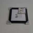 Americanflat 8x8 Picture Frame with Shatter-Resistant Glass - Use as 4x4 Frame with Mat or 8x8 Frame Without Mat - Hudson Collection - Wide Photo Frame for Tabletop and Wall Display - Black (8x8 Use 4x4 Picture For Mat)