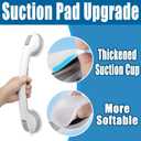 Grab Bars for Shower Handle Shower Grab Bars for Seniors Safety 2 Pcs 16.18 Inch Elderly Suction Cup Bathtubs and Showers Toilet Handles for Elderly Safety Walls Bathroom Tub Handles Hand Rail