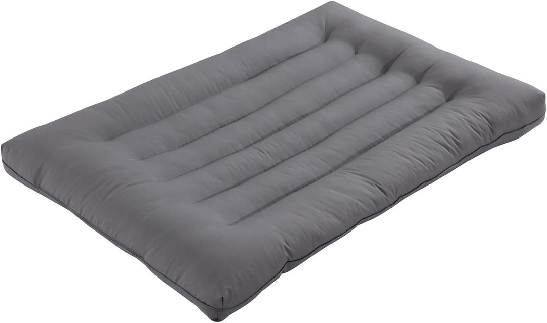 HOMBYS Ultra Thin Flat Pillow for Sleeping, Thin Pillow for Back Sleeper, Supportive Stomach Sleeping Pillow, Slim Bed Pillow, Machine Washable-Standard Size 18x26, Grey