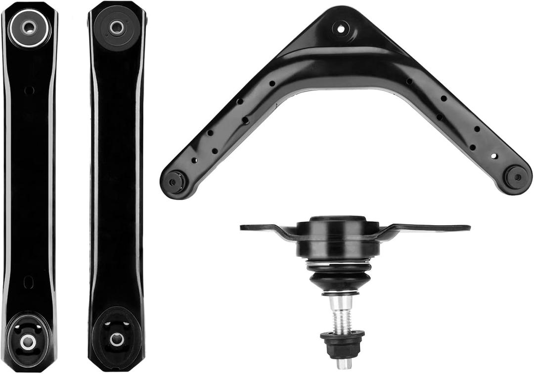 Rear Upper Lower Control Arm Assembly Fit for 1999-2004 99-04 Jeep Grand Cherokee with Rear Upper Ball Joints RK643183 K641869-4pcs