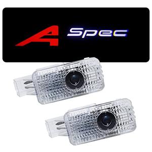 Jfsotls Never Fade Car LED Door Logo Projector Ghost Shadow Light, For RLX/MDX/ZDX/TLX/TL/RDX Series Accessories Door Light Logo LED Laser Car Courtesy Step Light HD (A-Spec)