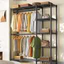 SONGMICS Closet Organizers and Storage, Clothes Rack with Shelves, 45"L x 76.4"H