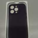 Miracase Designed for iPhone 14 Pro Case, with Tempered Glass Screen Protector, [Upgraded Camera Protection], Shockproof Liquid Silicone Rubber Phone Case Cover for 14 Pro 6.1 inch, Dark Purple