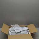 Pipishell 3 Tier Mesh Utility Cart, Rolling Metal Organization Cart with Handle and Lockable Wheels, Multifunctional Storage Shelves for Kitchen Living Room Office White