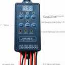 AC 110/240V 3 Channel Light Controller Sequencer with 50+ Modes,Easy to Program and Fix Installation with Mini Shell Protection