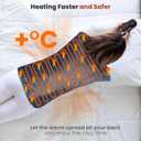 Heating Pad for Back Pain Relief, Large Electric Heat Pad for Neck and Shoulders, 6 Heat Settings & Auto Shut Off Hot Pad, Machine Washable Ultra Soft Fabric, Gifts for Women, Men, Mom, Dad (37''x 24'', Dark Gray)