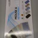 Bluetooth Wireless Keyboard and Mouse Combo,Ultra-Slim Ergonomic Small Rechargeable Bluetooth Keyboard Mouse Set for Apple iPad iPhone Samsung Tablet Phone Android PC Computer Mac Smartphone (Black)