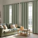 MIULEE Blackout Curtains 4 Panels Sets Sage Green 84 Inch Length, Top and Bottom Rod Pocket Room Darkening Curtains for Living Room Bedroom Windows, 4 Pack Thermal Insulated Light Blocking Curtain