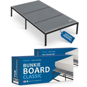 Meliusly Premium 10mm Bunkie Board Twin 2-Pack (38x75'') Patent Pending Low Profile Bed Board Design - Breathable, Noise Minimizing, Moisture Resistant Bunkieboards, Low Profile Bed Support