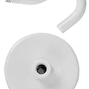 TONLEA 2 Pack Coat Hooks, Adhesive Hooks Wall Mounted, Heavy Duty Metal Wall Hooks for Hanging Coat, Scarf, Hat, Bag, Key, Towel (White), Pack of 2