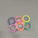 SWRT Neon Gaffer Cloth UV Blacklight Tape for Valentine's Day, 6 Rolls Multi-Color UV Fluorescent Glow in The Dark Tape for Party Decoration, Dance Floors, UV Party (0.6 inch x 16.5 feet)