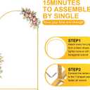 7.2FT Metal Arch Backdrop Stand Gold Arched Backdrop Frame for Wedding Party Ceremony Birthday Bridal Baby Shower Garden Floral Balloon Arch Decoration