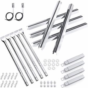 Grill Replacement Parts for Charbroil Performance 5 Burner 463448021 463450022 463451022, 4 Burner 463365021 463352521, Charbroil Grill Parts Include Heat Plate,Burner, Igniter,Crossover Tube