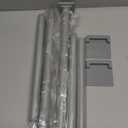 Gray Shower Curtain Rod 31-79 inches, Stainless Steel Shower Rod & Tension Rod, Adjustable Tension Shower Curtain Rod for Bathroom, Windows, Closet (Grey)