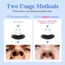 Red Light Nose Care Device, LED Nose Wellness Tool for Daily Nasal Comfort, USB Rechargeable Portable Design with 3 Light Modes & Auto Shut-Off, Lightweight, Black, 1PC