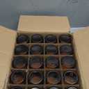 11 Hoa Kinh 2oz Jars with Lids 40 Pack Amber Glass Jars with Lids Empty Cosmetic Containers Round Airtight Glass Jar with Black Lid for Storing Lotions Powders Ointments