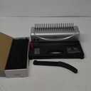 MAKEASY Binding Machine, 21-Hole, 450 Sheets, Comb Binding Machines with 1 Box Comb Bindings Spines, Comb Binder for Letter Size, A4, A5 Paper (Silver)